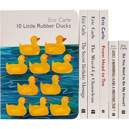 Eric Carle Six Classic Board Books Box Set Paperback – October 23, 2018