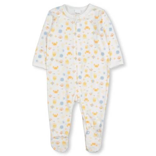 White Baby Cotton 2-Way Zip Romper | Best&Less™ Online