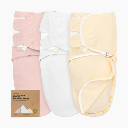 Soothe Zippy Swaddle Wraps (3 Pack) - Daffodil