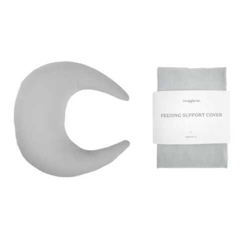 Feeding Pillow + Organic Cover Set | Stone