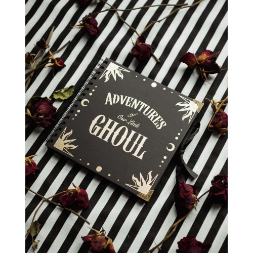 Little Ghoul Gothic Baby Personalised Scrapbook - Alternative Hardback Photo Album - New/Expecting Goth Parents/Mother or Fathers Day Gift