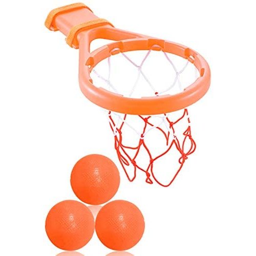 3 Bees & Me Bath Toy Basketball Hoop & Balls Set for Boys and Girls - Kid & Toddler Bath Toys Gift