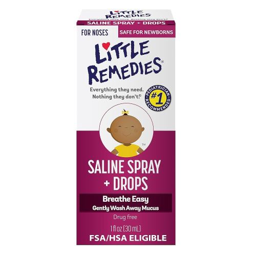 Little Remedies Noses Saline Spray Drops, 1 Fl Oz