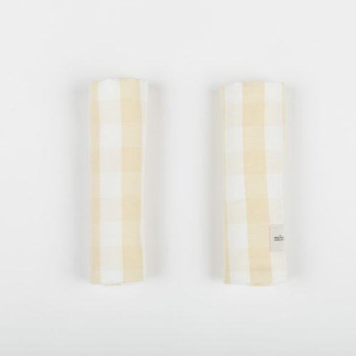 Suspenders Protector Butter + White - PRE ORDER - Minicoton