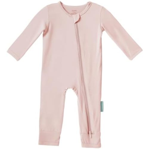 Baby Long Sleeve Romper Jumpsuit, Premium Soft Rayon One Piece Pajamas Boy Girl 2-Way Zipper Coverall Sleeper