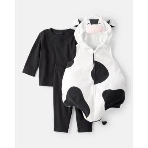 Baby 3-Piece Cow Halloween Costume - Black/White - Carter's | Carter's