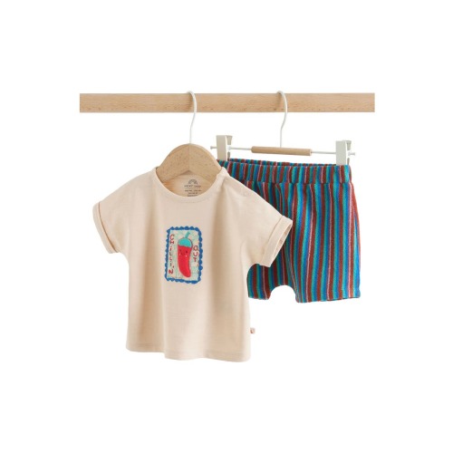 Chilli Appliqué T-Shirt & Shorts Set