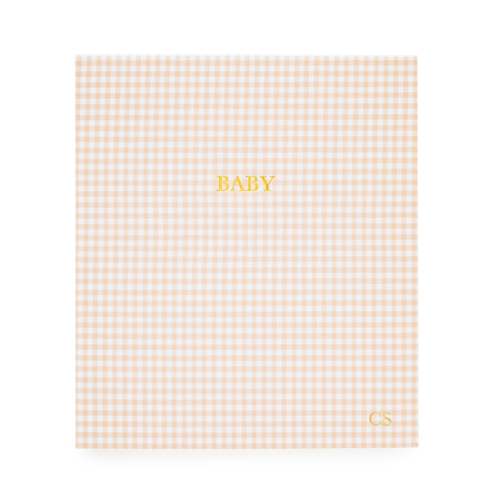 Baby Milestone Book, Pink Gingham | Sugar Paper