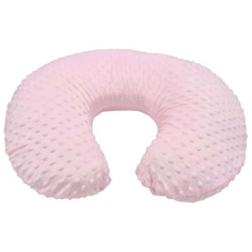 Wioihee Nursing Pillow Original Support, Gray Taupe Leaves, Ergonomic Nursing Essentials for Bottle and Breastfeeding, Firm Fiber Fill, with Removable Nursing Pillow Cover, Machine Washable Pink
