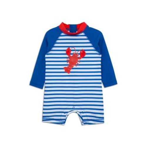 Boys' Lobster Long Sleeve Rash Guard One Piece Swimsuit - Baby