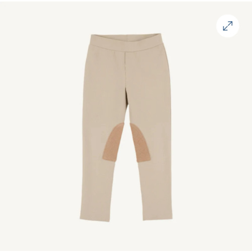 Horse Tack Trousers - Keeneland Khaki with Cape Elizabeth Camel