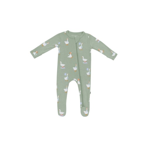 Silly Goose Zip-Up Footie | Kyte Baby
