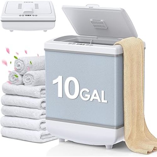 FEPPO Towel Warmer - 10 Gallon (35L) Large Capacity Luxury Towel Warmers for Bathroom with 2-in-1 Heating and Drying Functions, Timer/Delay, LED Display - Ideal for Oversized Towels, Bathrobes, PJ's