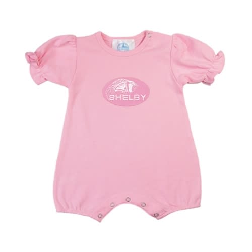 Shelby Infant Romper Onesie in Pink/White | Shelby Store