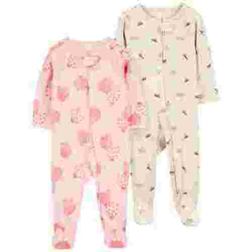 Carter's Child of Mine Baby Girl Sleep 'n Play, 2-Pack, Sizes Preemie-6/9 Months
