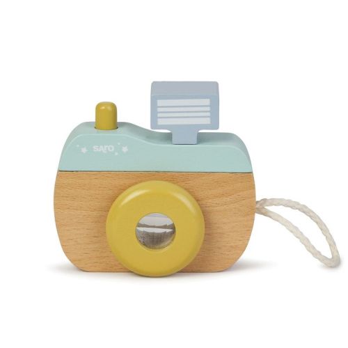 Saro Kaleidoscope Wooden Camera (mint): Montessori Toy For Toddlers | Sensory & Imaginative Play