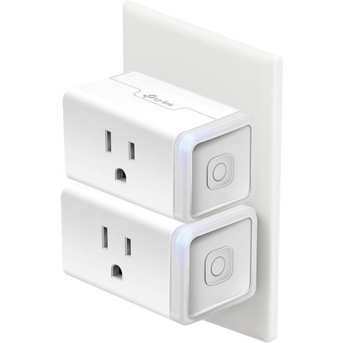 Kasa Smart Plug HS103P2, Smart Home Wi-Fi Outlet Works with Alexa, Echo, Google Home & IFTTT, No Hub Required, Remote Control,15 Amp,UL Certified, (Pack of 2) White