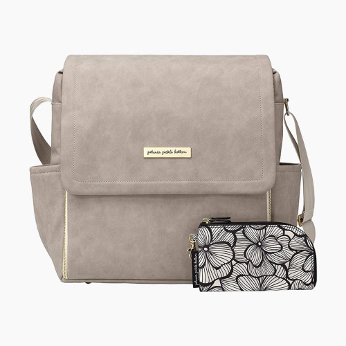 Petunia Pickle Bottom Boxy Diaper Bag Backpack - Grey Matte Leatherette