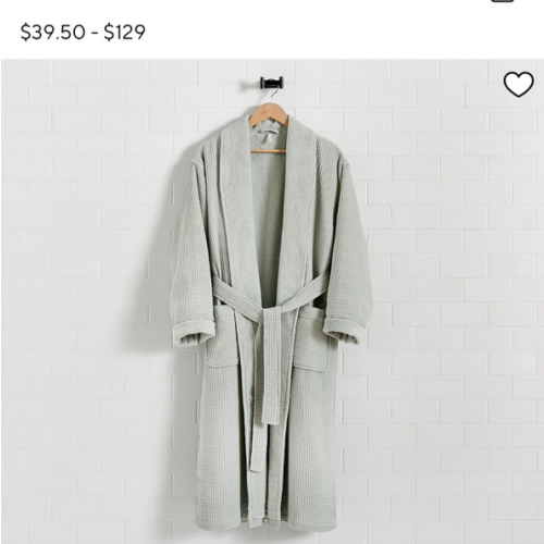 Waffle Weave Resort Robe | Pottery Barn