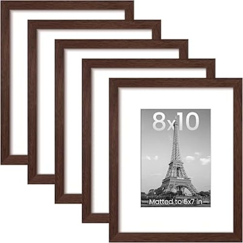 upsimples 8x10 Picture Frames, Gallery Wall Frames Set of 5, Blue