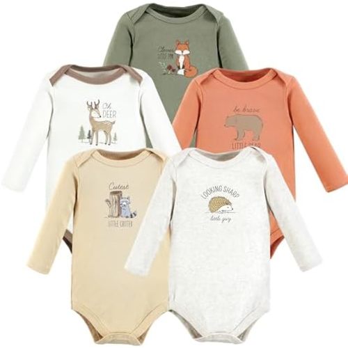 Luvable Friends Hudson Baby Bodysuits 5pk