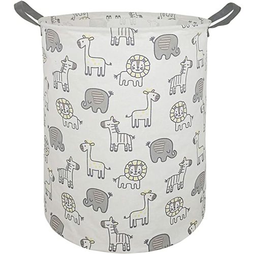 MAIZMZ Large Waterproof Storage Bin Lightweight Organizer Basket for Laundry Hamper Toy Bins Gift Baskets Dirty Clothes College Dorms Kids Bedroom Bathroom(Animals)
