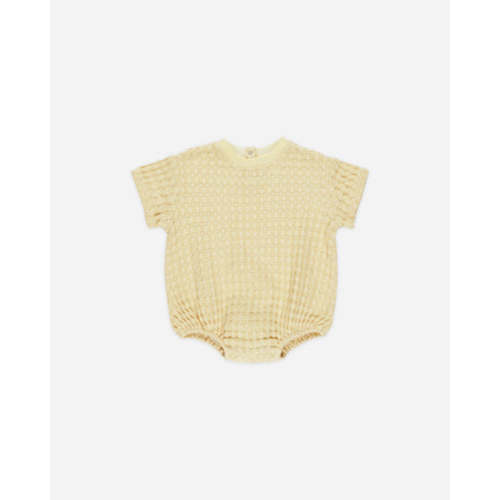 Relaxed Bubble Romper || Yellow