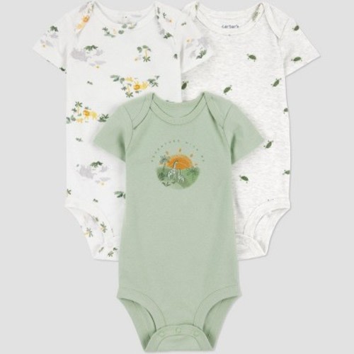 Carter's Just One You®️ Baby Boys' 3pk Bodysuit - Gray/Green 6M