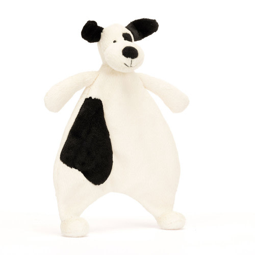 Bashful Black & Cream Puppy Comforter - Official Jellycat
