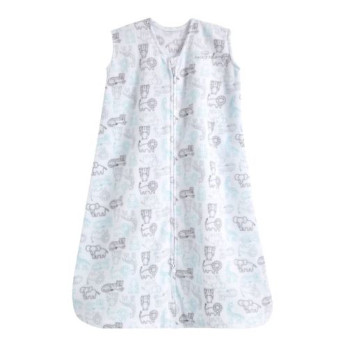 HALO Baby Micro-Fleece 1.0 TOG Sleepsack Sleeveless Wearable Blanket - Animal Action M: V Neck, Sleeveless, Infant, 1.0 TOG