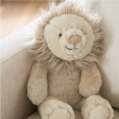 Taupe Lion Critter Plush