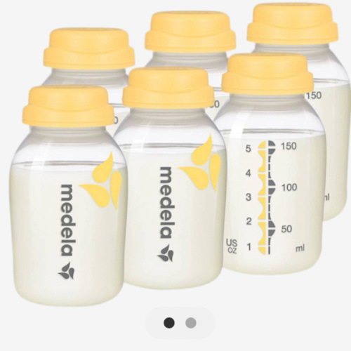 Medela Breast Milk Collection and Storage Bottles, BPA Free, 6 Pack, 5 Ounces, Compatible with Medela Breast Pumps