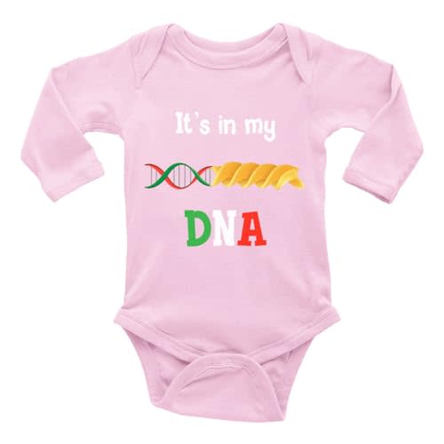 Italian Pasta It's in My DNA Baby Clothes Infant Newborn Organic Bodysuit Romper