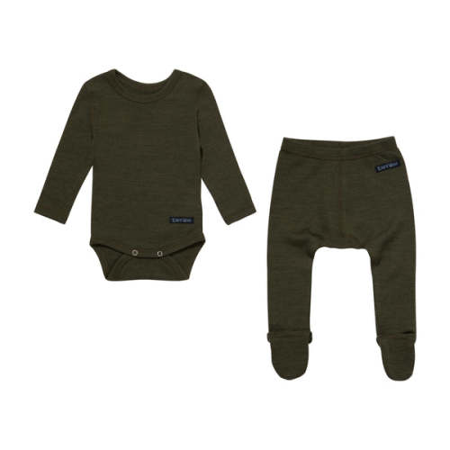Baby Base Layer Set (Moss Green)
