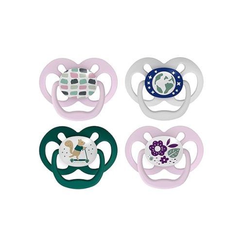 Dr. Brown's Advantage Pacifiers, Stage 2, Pink, 6 -18 Month Old, 4 Count