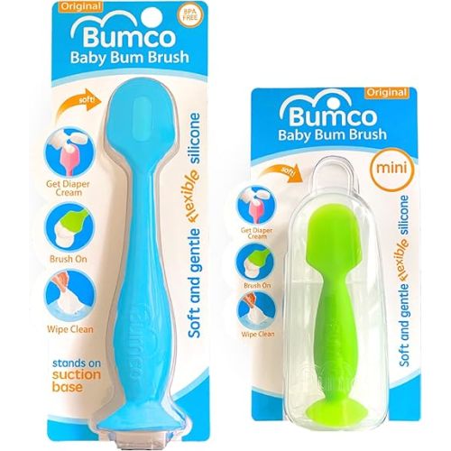 Bumco Baby Bum Brush + Mini Brush, 2 pack