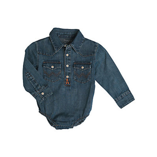 Baby Boy Long Sleeve Bodysuit Denim