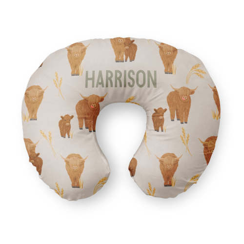 Personalized Nursing Pillow Covers | Happy Highland Cows