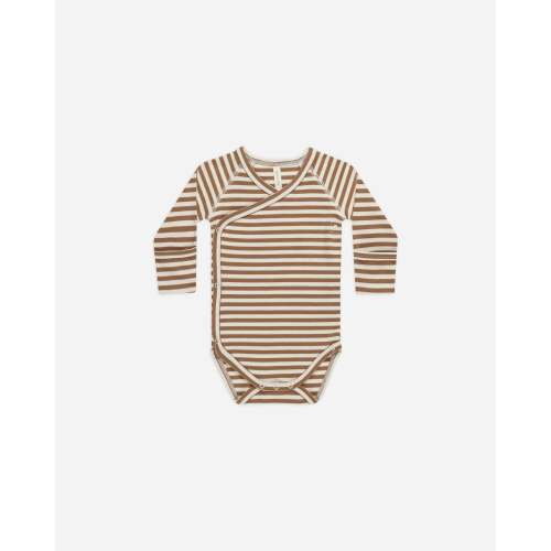 Side Snap Bodysuit || Cinnamon-Stripe