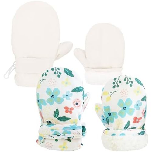 Sea Zaela Baby Toddler Winter Snow Gloves Waterproof Mittens Fleece Lined Infant Baby Boys Girls Winter Warm Gloves 0-4 T