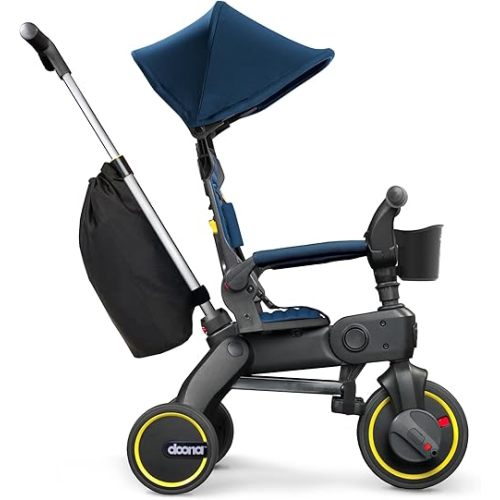 Doona Liki Trike S3, Royal Blue - 5-in-1 Compact, Foldable Tricycle - Suitable for Toddlers 10 to 36 Months