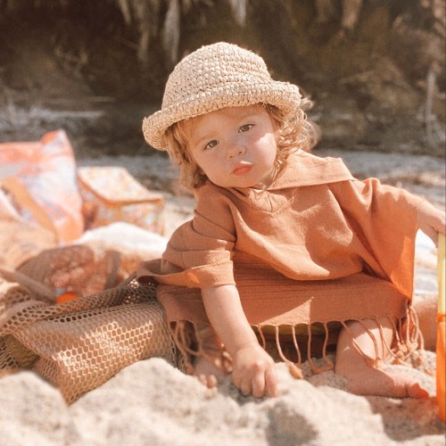Personalized Turkish Towel Poncho for Kids, Hooded Beach Towel for Toddlers, Surf Poncho Swim Changing Robe, kids bath towel