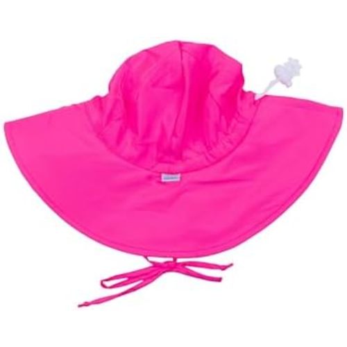 RuffleButts® Baby/Toddler Girls Baby/Toddler Sun Hat with UPF 50+ Sun Protection and Floppy Wide Brim