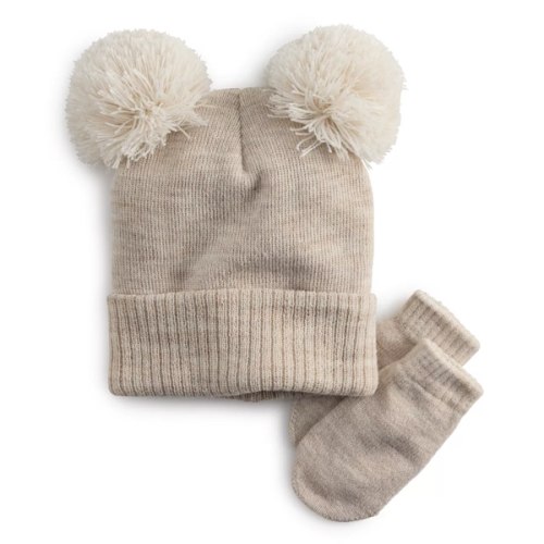 Infant & Toddler Girl Addie & Tate Hat & Mitten Set