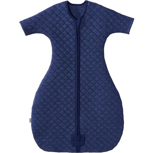 HALO Easy Transition Sleepsack Wearable Blanket, TOG 1.5, Heather Denim, Small