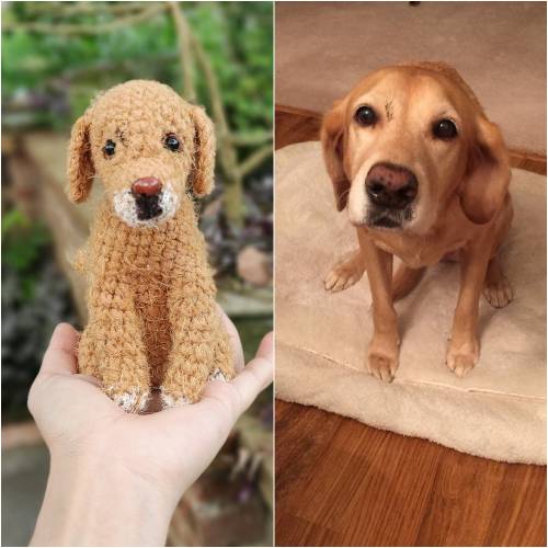 Crochet Custom Dog Stuffed Animal