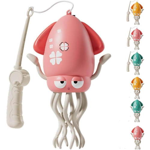 Dancing Octopus: 8-Leg Crazy Action, Self-Navigating Fun （Pink）