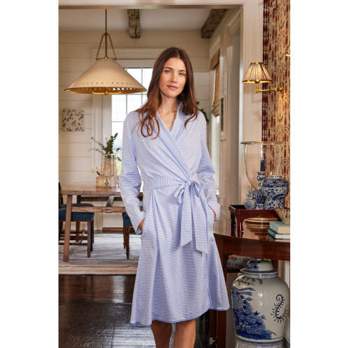 LAKE | Women | Pima Cotton Pajamas | Hydrangea Pima Robe