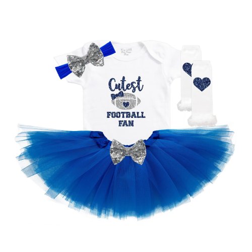 Cutest Football Fan Onesie® - Baby Girl Football Outfit - Tutus and Touchdowns - Football Season Shirt - Toddler Dallas Texas Fan