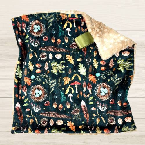 Nature Trail Minky Baby Lovey: Faux Fur Security Blanket